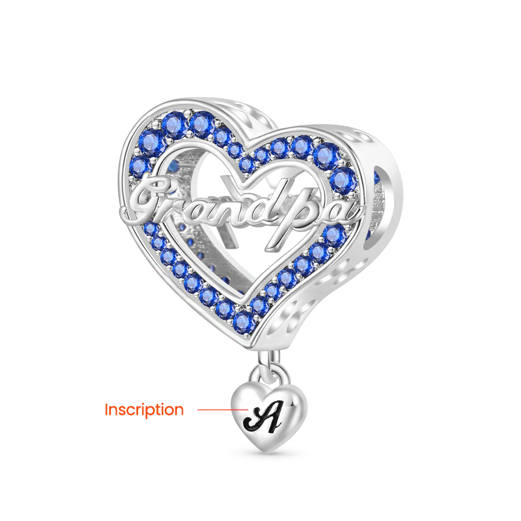 Gnoce Family Members Grandpa Charm Platinum-plated Silver Blend - Image 2