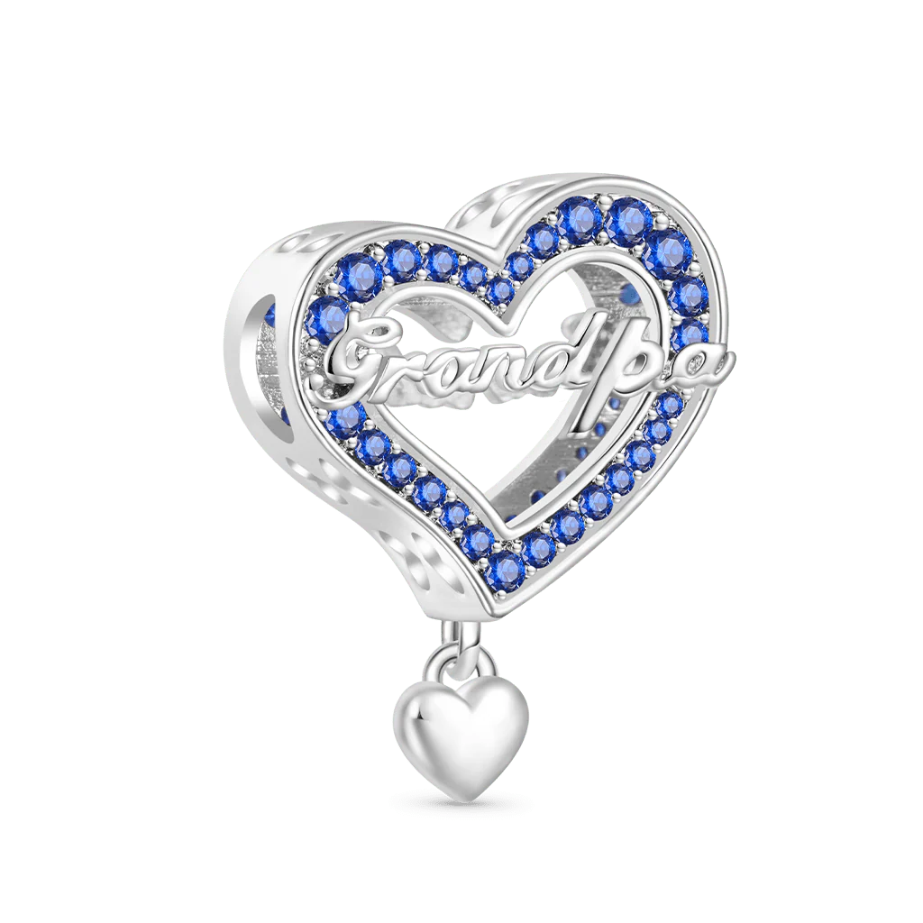 Gnoce Family Members Grandpa Charm Platinum-plated Silver Blend - Image 3