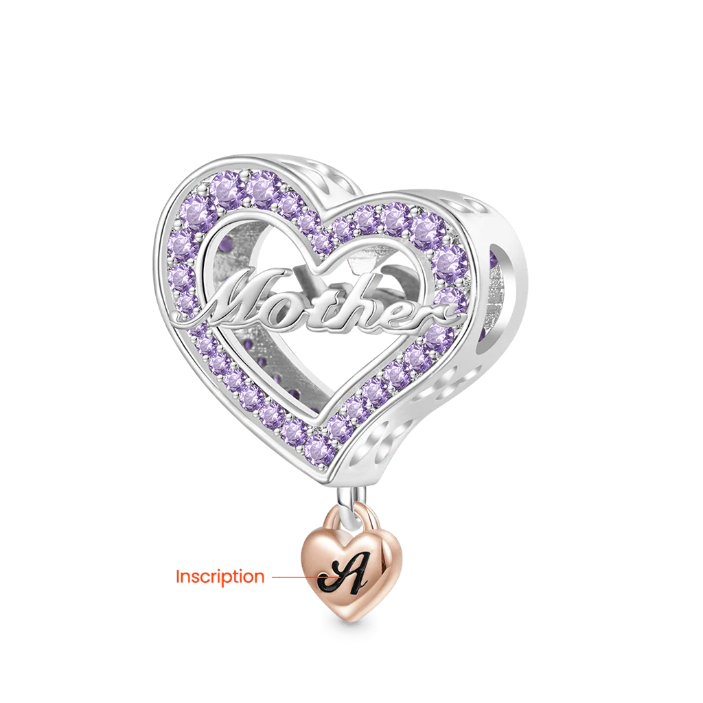 Gnoce Family Members Mother Charm Platinum-plated Silver Blend - Image 2