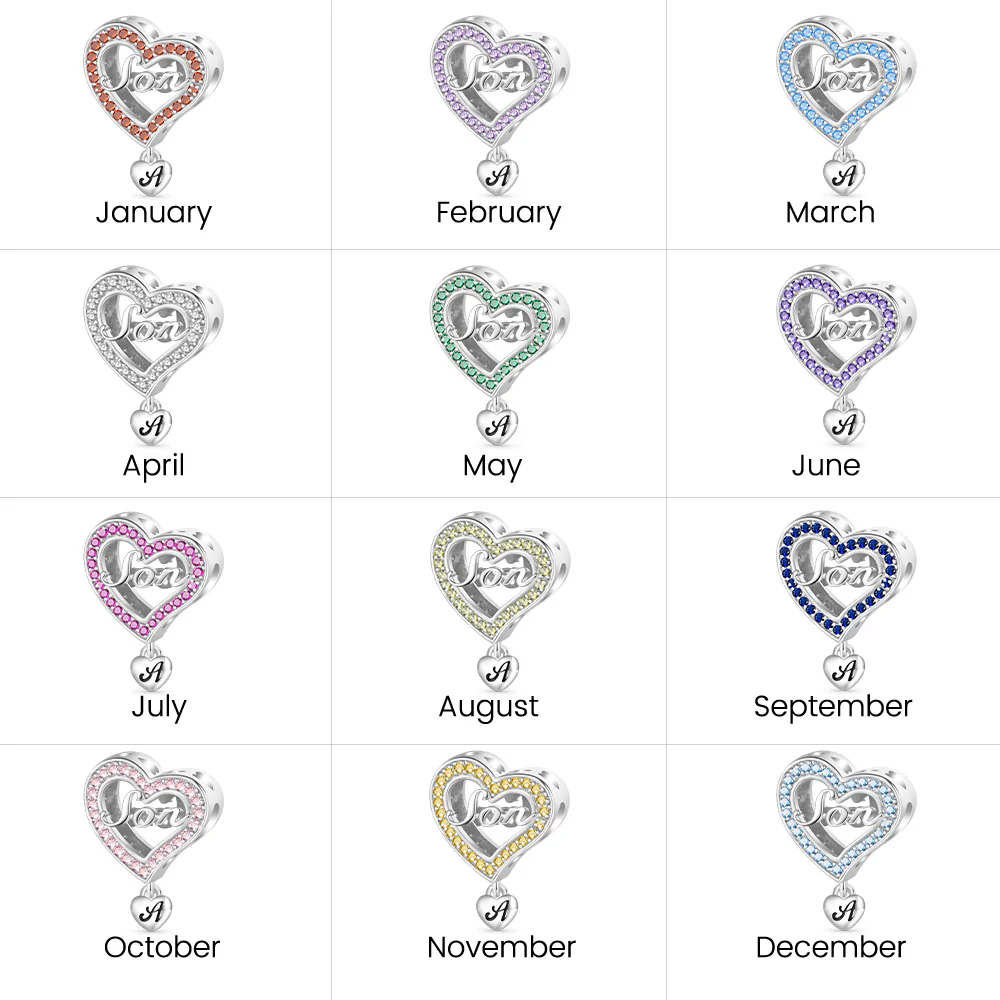 Gnoce Family Members Son Charm Platinum-plated Silver Blend - Image 4