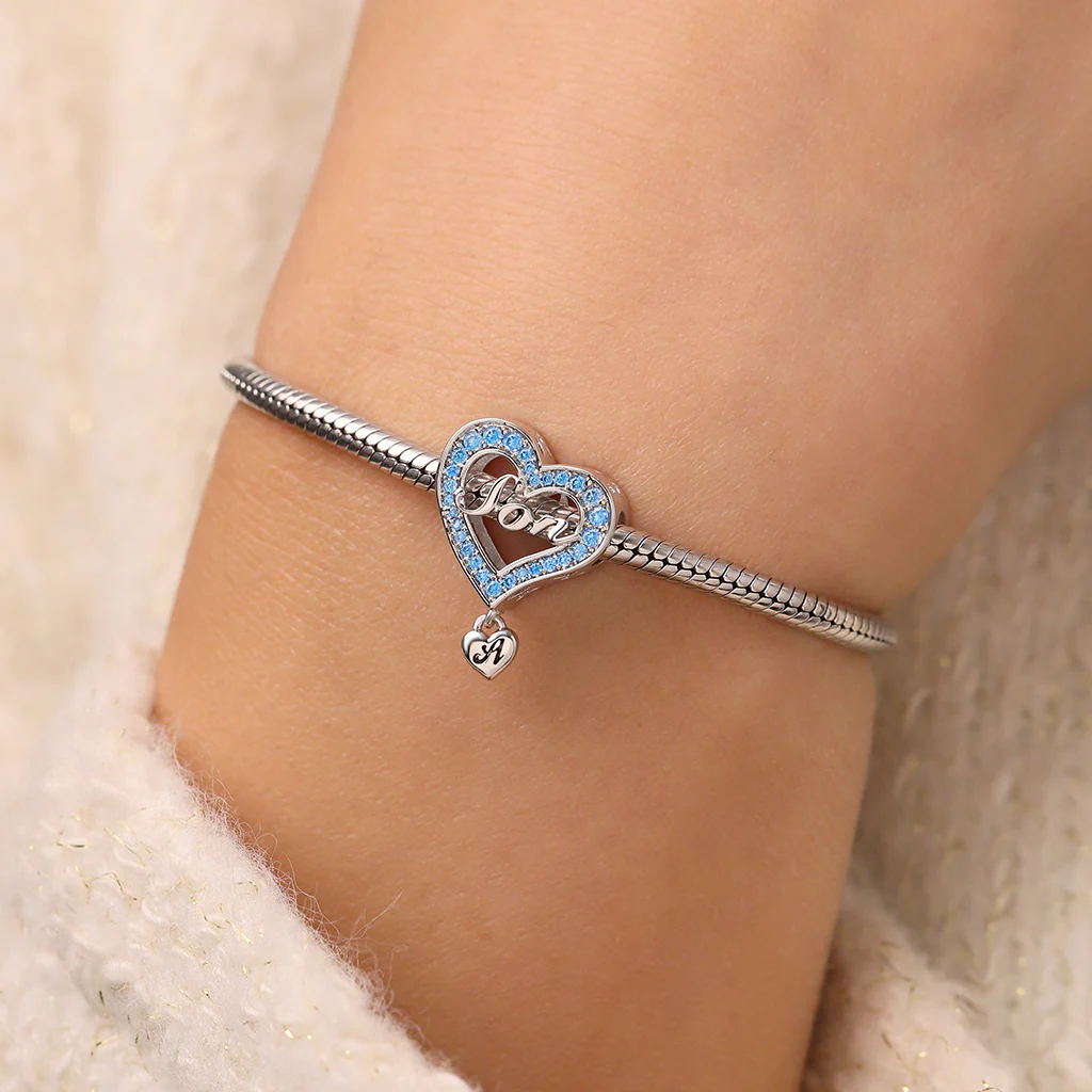 Gnoce Family Members Son Charm Platinum-plated Silver Blend - Image 7