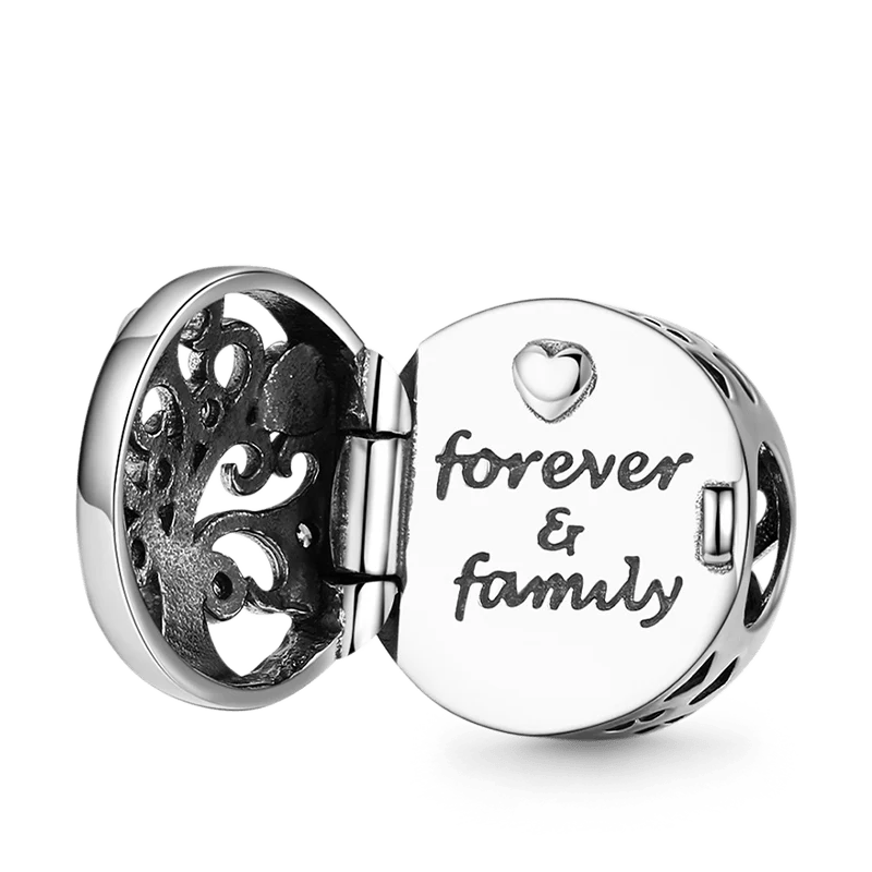 Gnoce Family Tree Charm Bead 925 Sterling Silver
