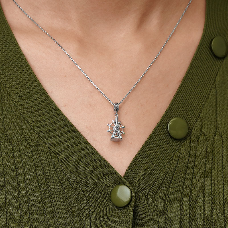 Gnoce Best Moment Ferris Wheel Charm Platinum-plated Silver Blend - Image 7