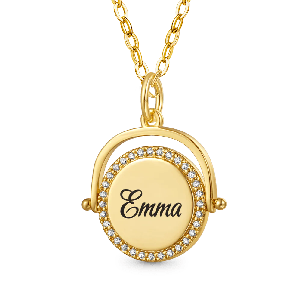 Gnoce Personalized Fidget Toy Anti Anxiety Necklace