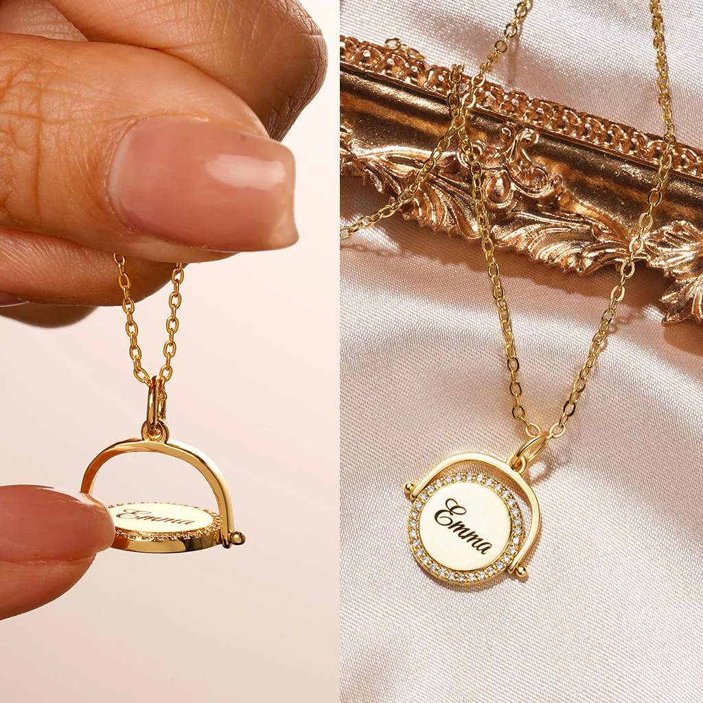 Gnoce Personalized Fidget Toy Anti Anxiety Necklace - Image 5