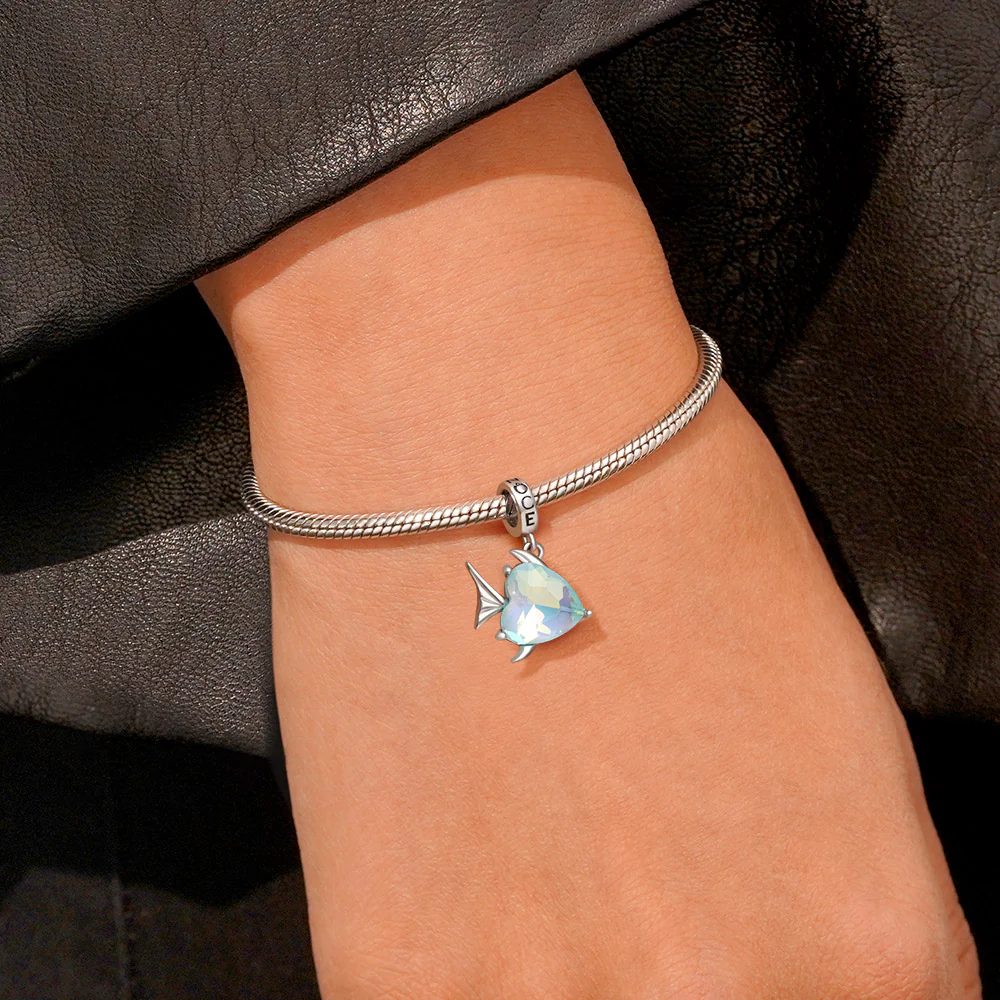Gnoce Lake Blue Fish Pendant Dangle Charm - Image 7