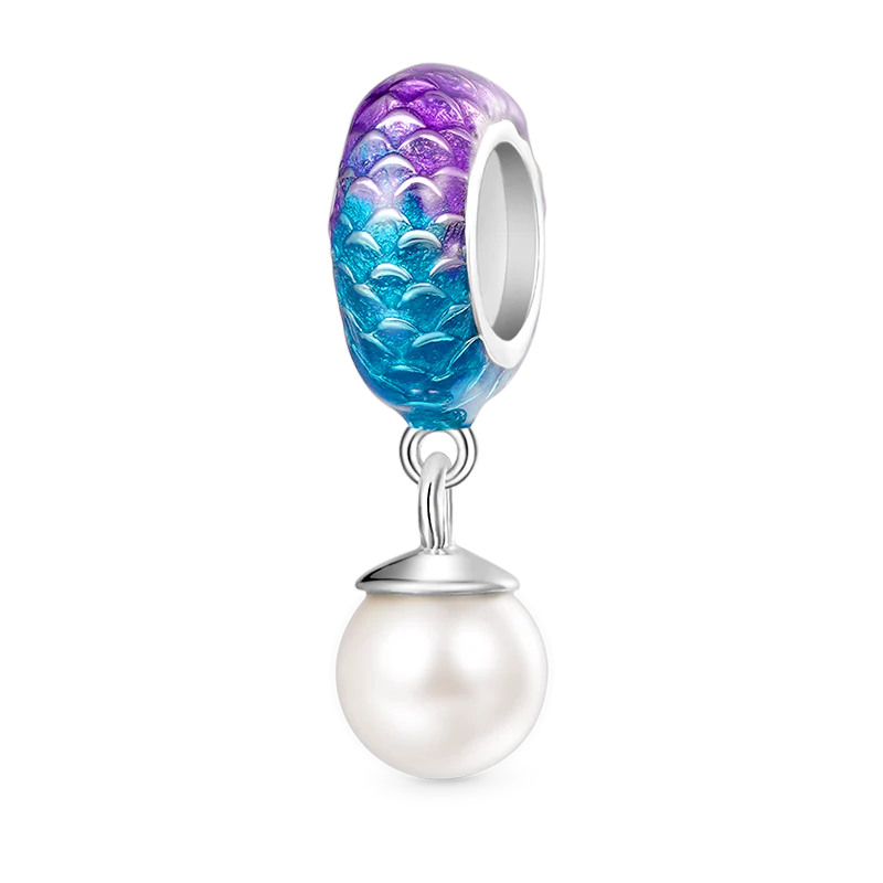 Gnoce Fantasy Fish Scale Pearl Stopper Charm