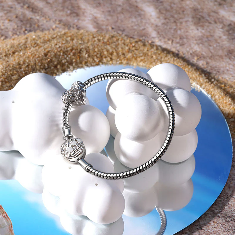 Gnoce Lily of the Valley Flower Bracelet Platinum-plated Silver Blend - Image 3