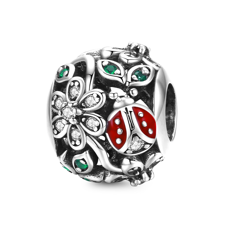 Flower Paradise Charm Bead S925 Sterling Silver