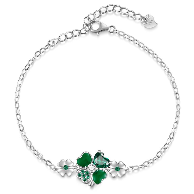 Gnoce Lucky Four Leaf Clover Bracelet - Image 2