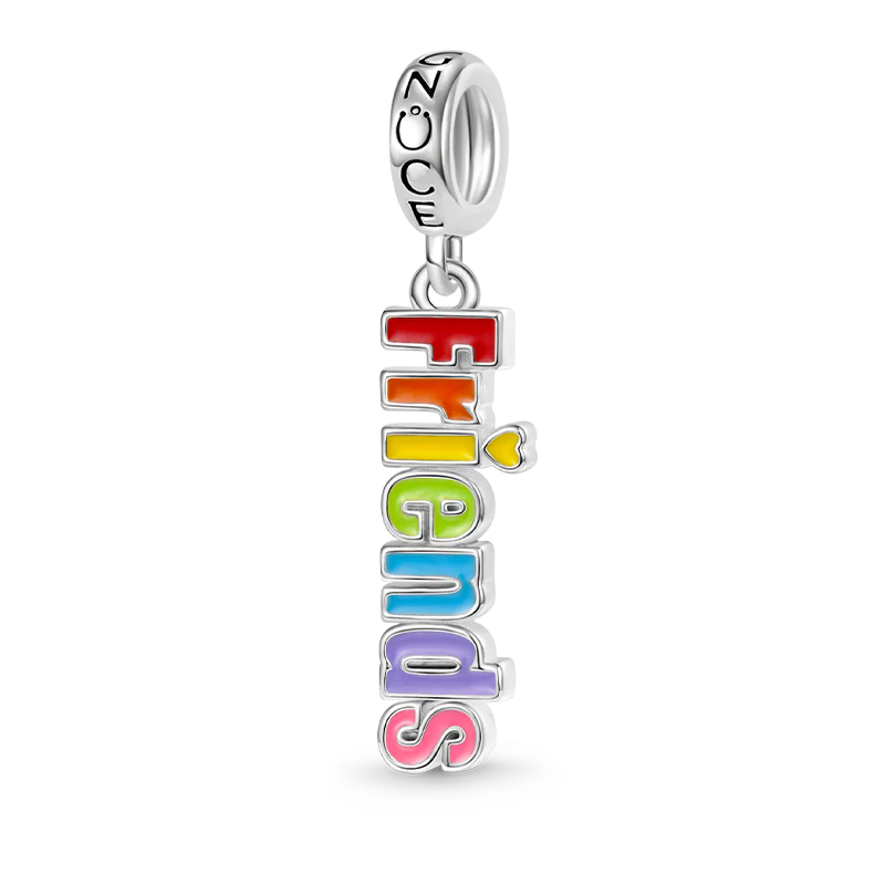 Gnoce Friend Charm Platinum-plated Silver Blend