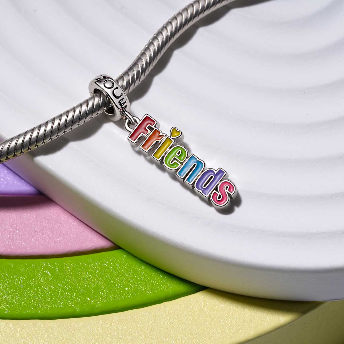 Gnoce Friend Charm Platinum-plated Silver Blend - Image 3