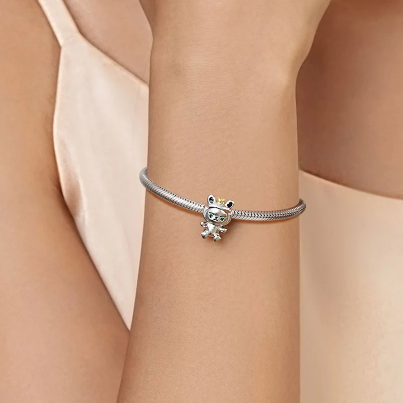 Gnoce Friendly Frog Animal Charm Platinum-plated Silver Blend - Image 5