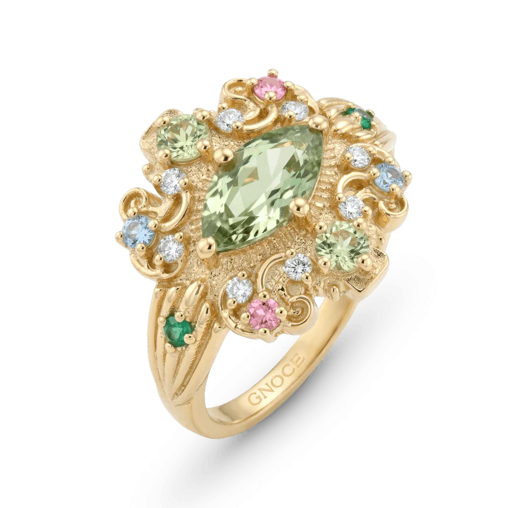 Gnoce Garden Marquise-Cut Engagement Ring - Image 4