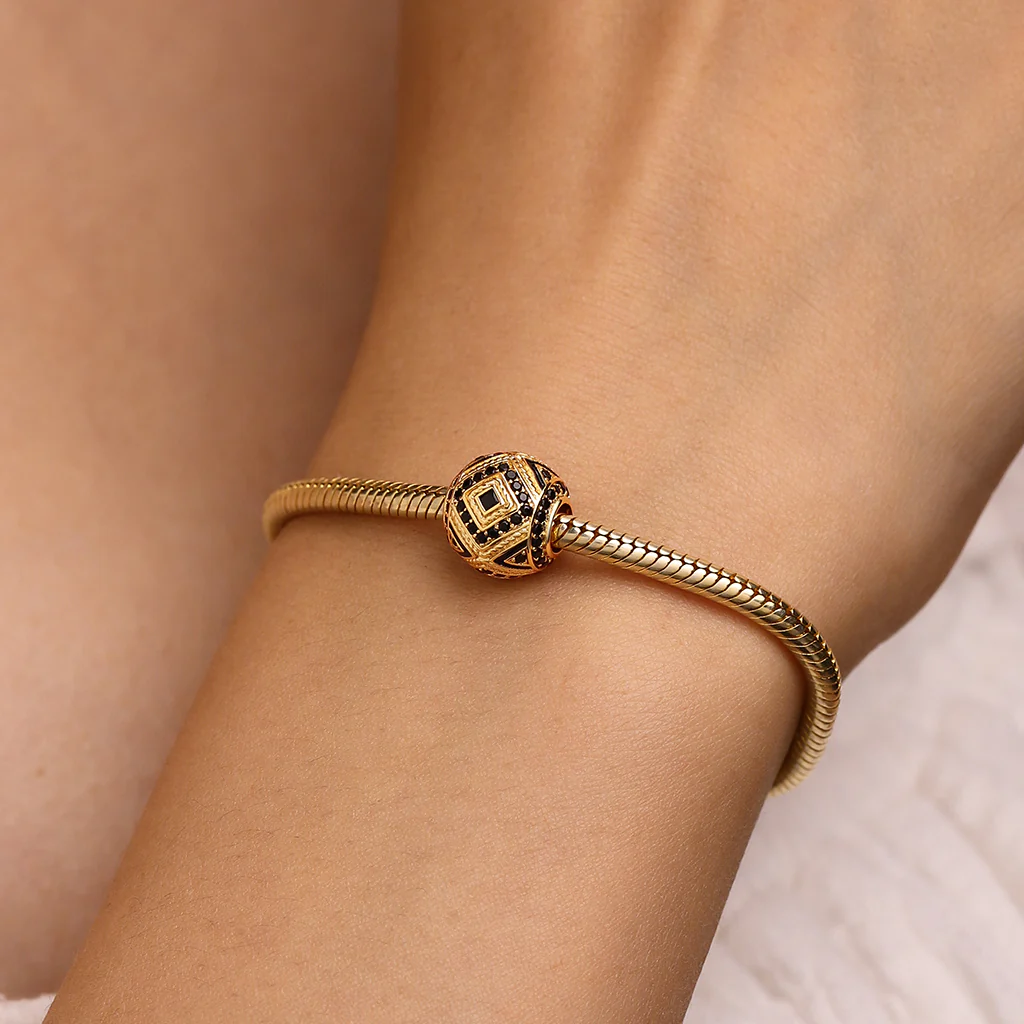 Gnoce Storing Power Geometric Elements Charm Platinum-plated Silver Blend - Image 2
