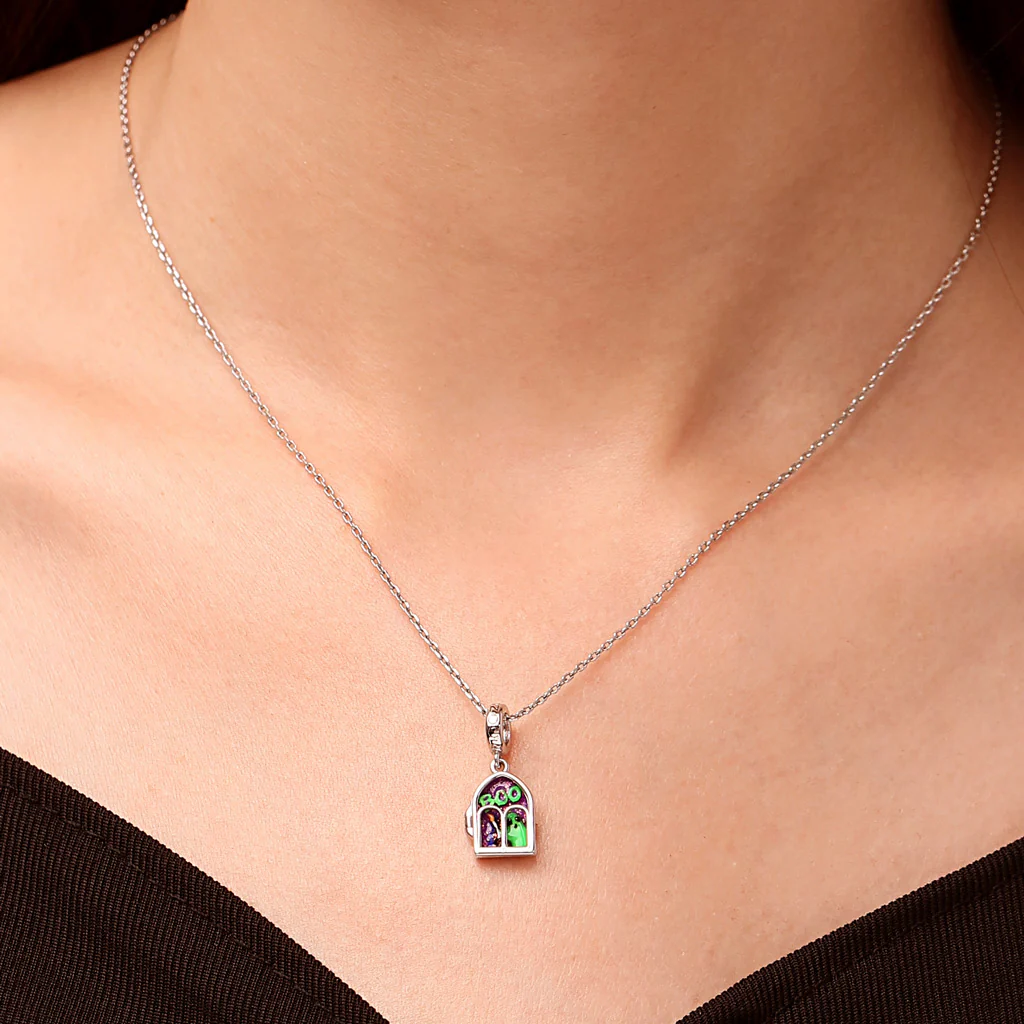 Gnoce Halloween Ghost Boo Spooky Window Charm Platinum-plated Silver Blend - Image 6