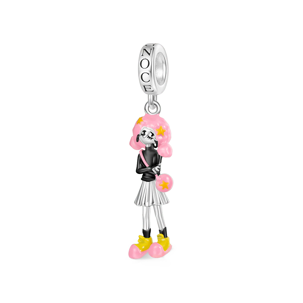 Gnoce Ghosttundra Maisie Charm Platinum-plated Silver Blend