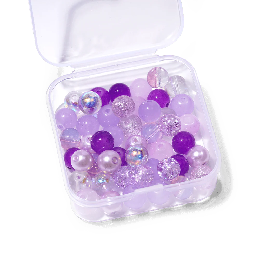 Gnoce Lilac Purple Glass DIY Beaded Bracelet - Image 3