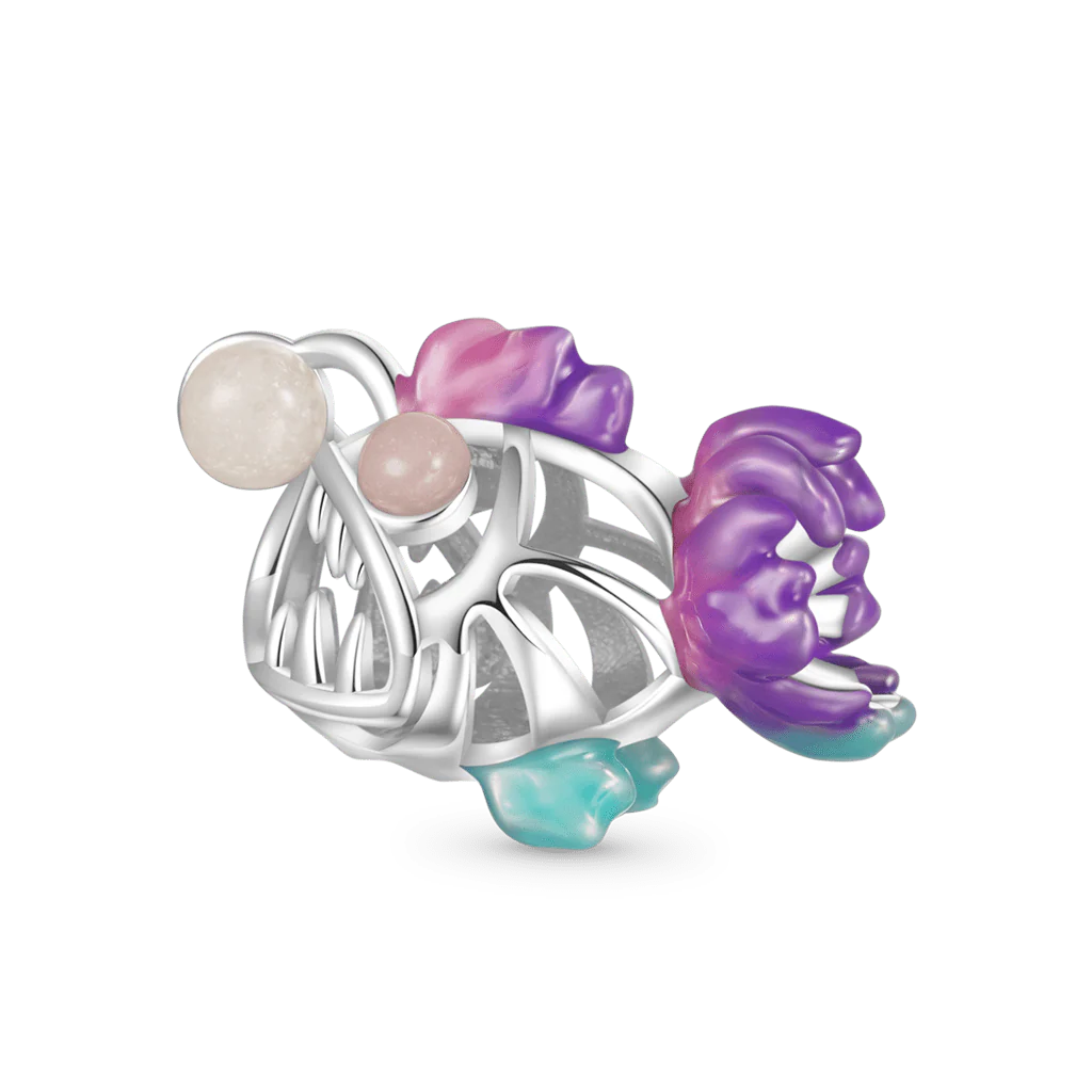 Gnoce Glow-in-the-dark Anglerfish Charm Platinum-plated Silver Blend - Image 2