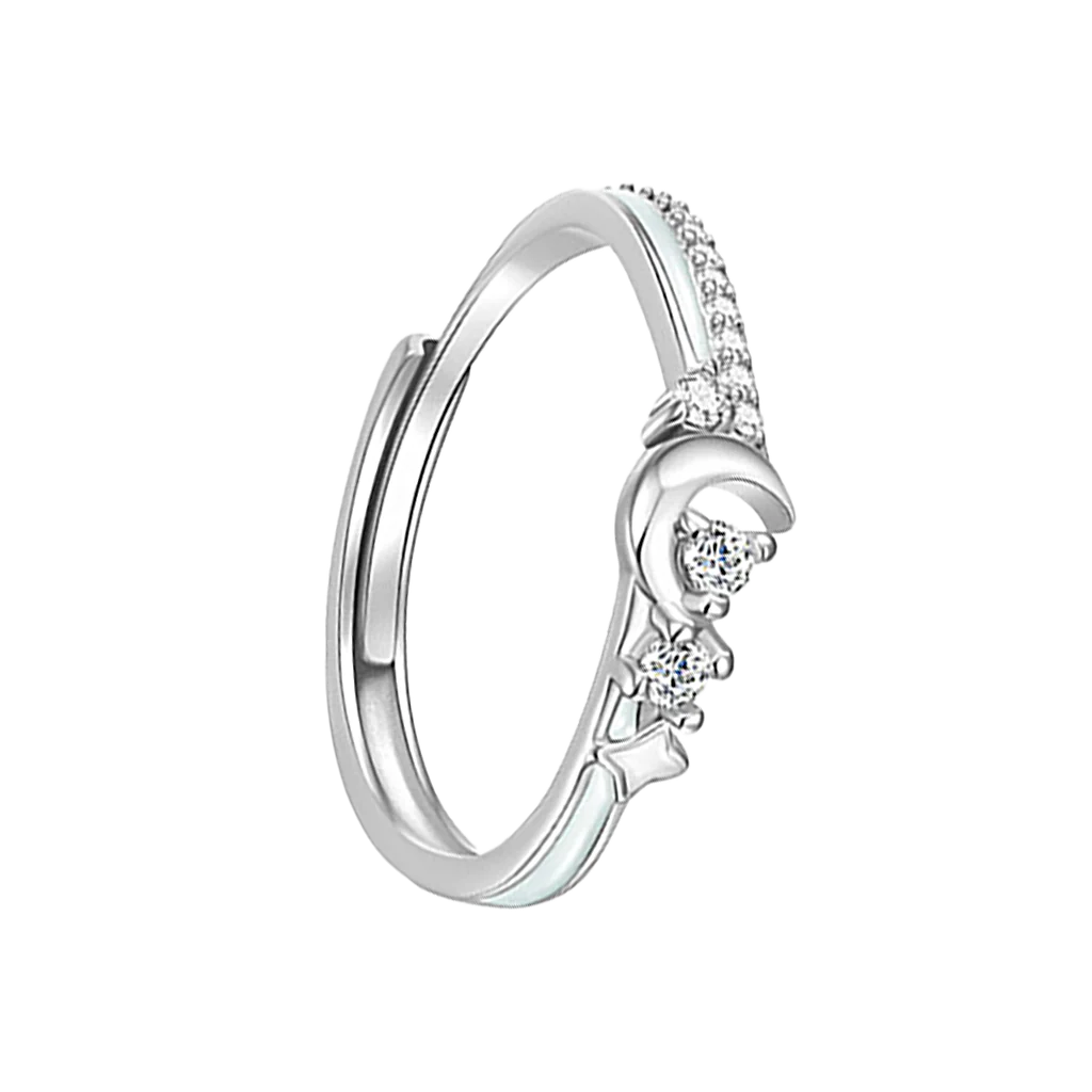 Gnoce Glowing Band Moon Adjustable Women's Band