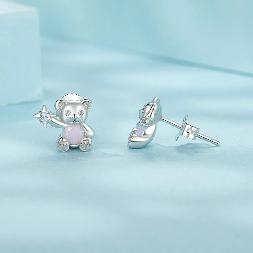 Gnoce Bear Stud Earrings - Image 2