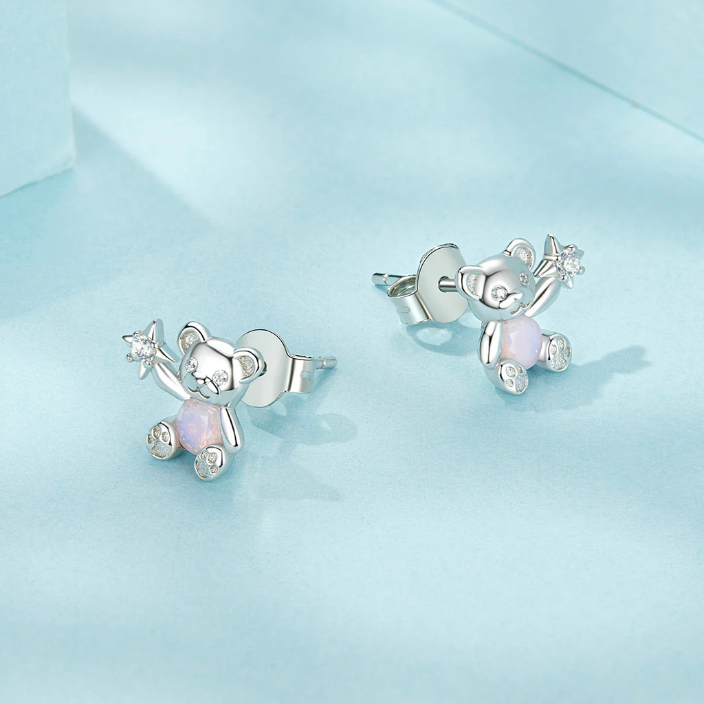 Gnoce Bear Stud Earrings - Image 3