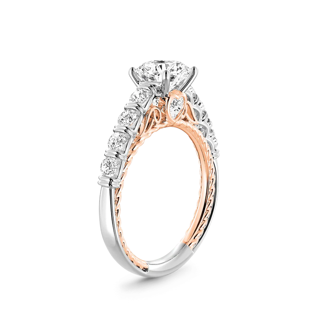 Gnoce Cable Pave Hola Ring Platinum-plated Silver Blend - Image 3