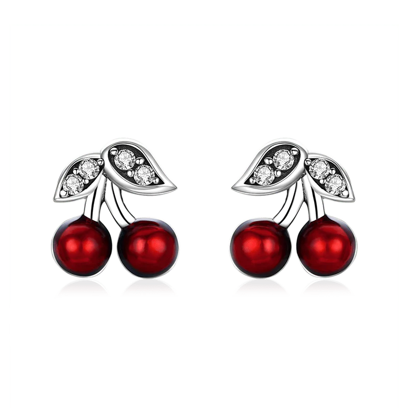 Gnoce Cherry Stud Earrings