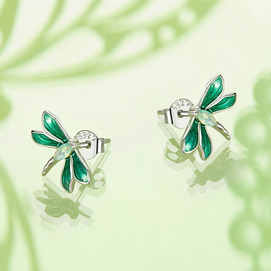 Gnoce Dragonfly Stud Earrings - Image 2