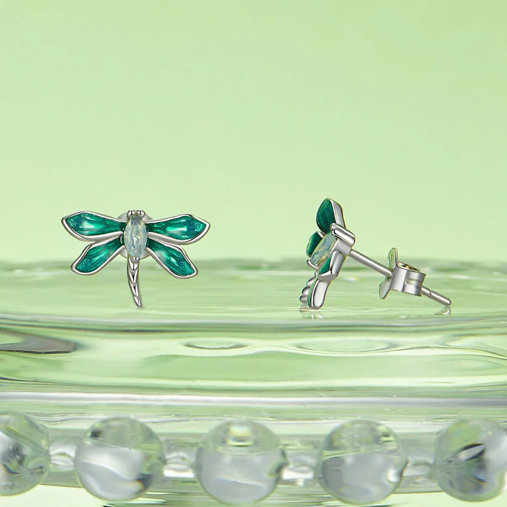 Gnoce Dragonfly Stud Earrings - Image 3