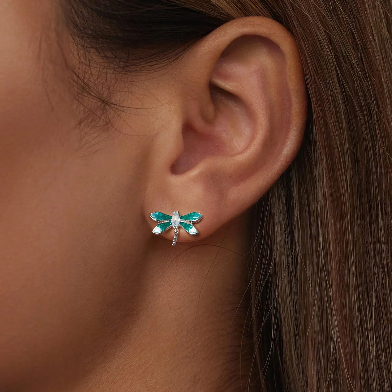 Gnoce Dragonfly Stud Earrings - Image 5