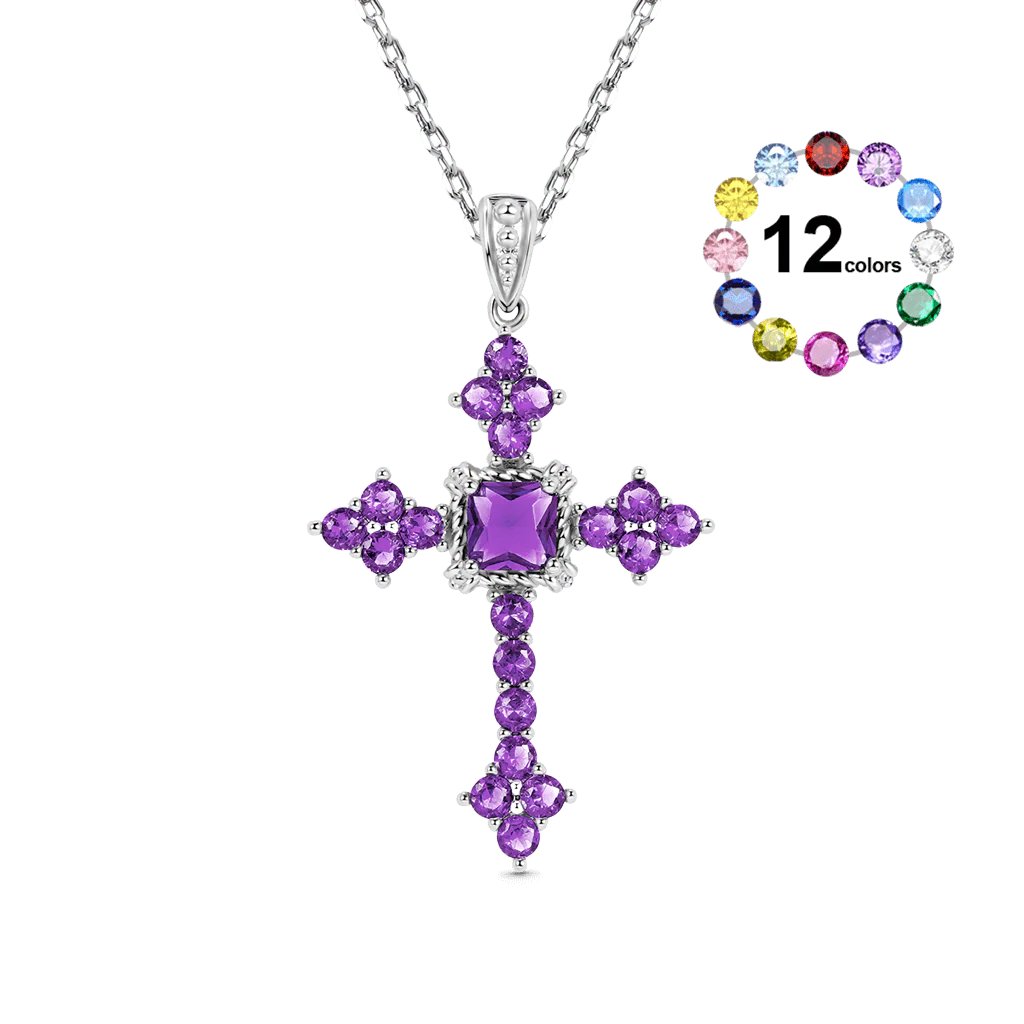 Gnoce Elegant Vintage Cross Pendant Necklace