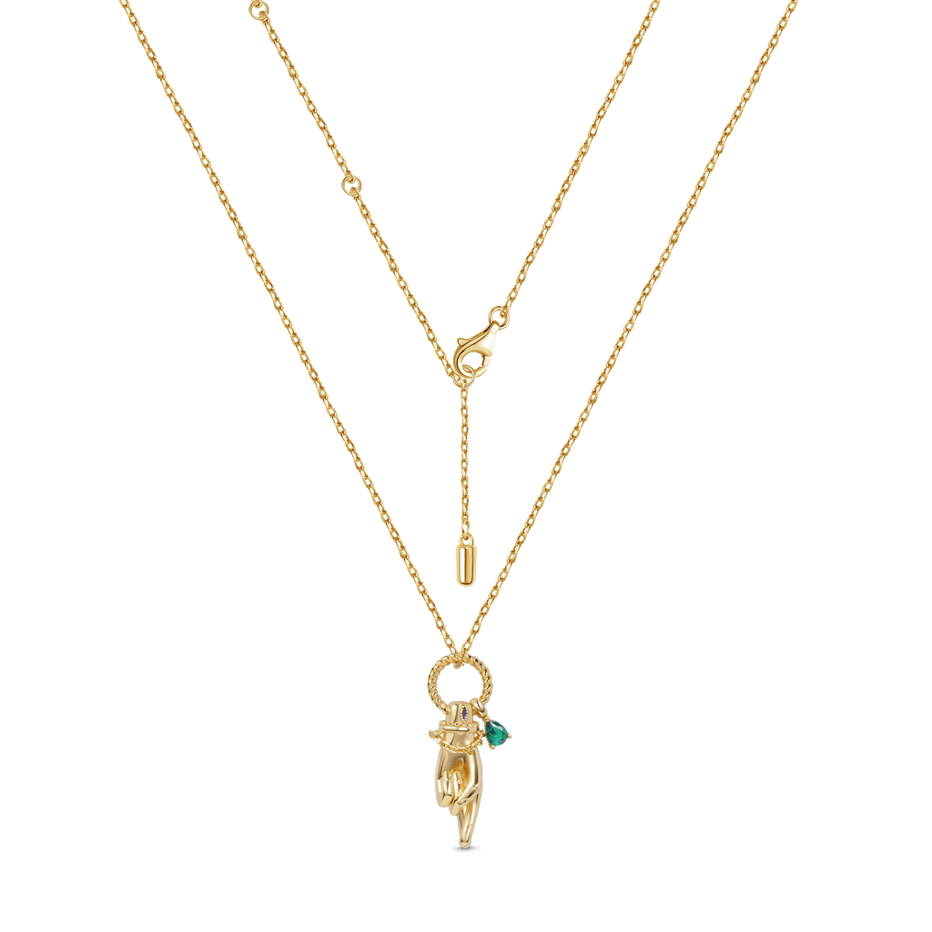 Gnoce Gesture Twisted Rope Necklace Platinum-plated Silver Blend - Image 2
