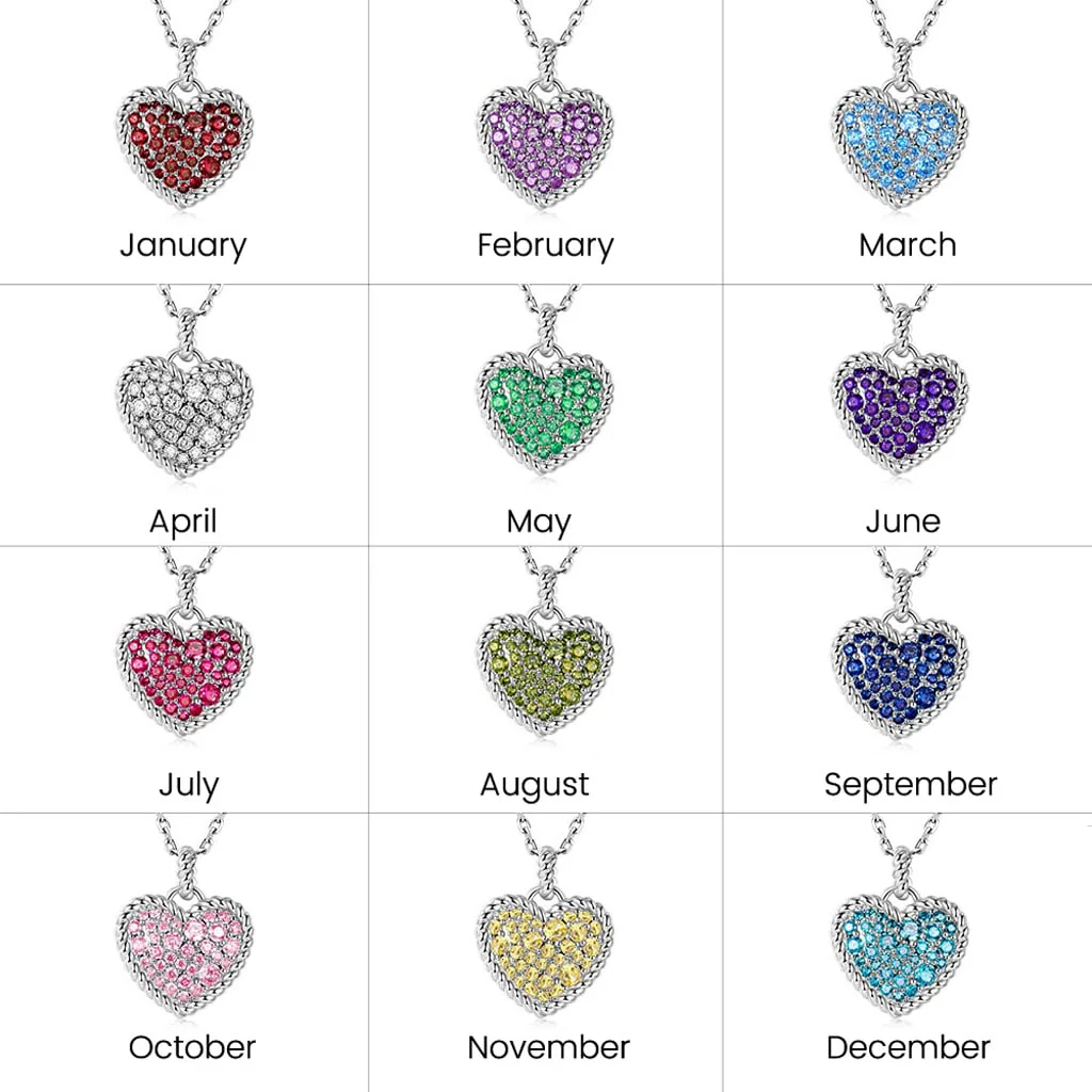 Gnoce Love Heart Twisted Rope Necklace - Image 3