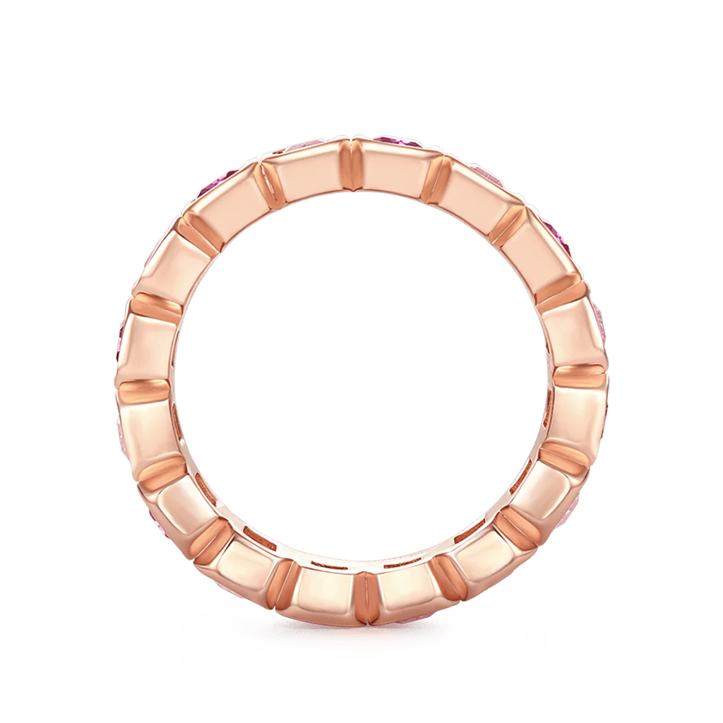 Gnoce Morganite Baguette Cut Bezel Ring Platinum-plated Silver Blend - Image 3