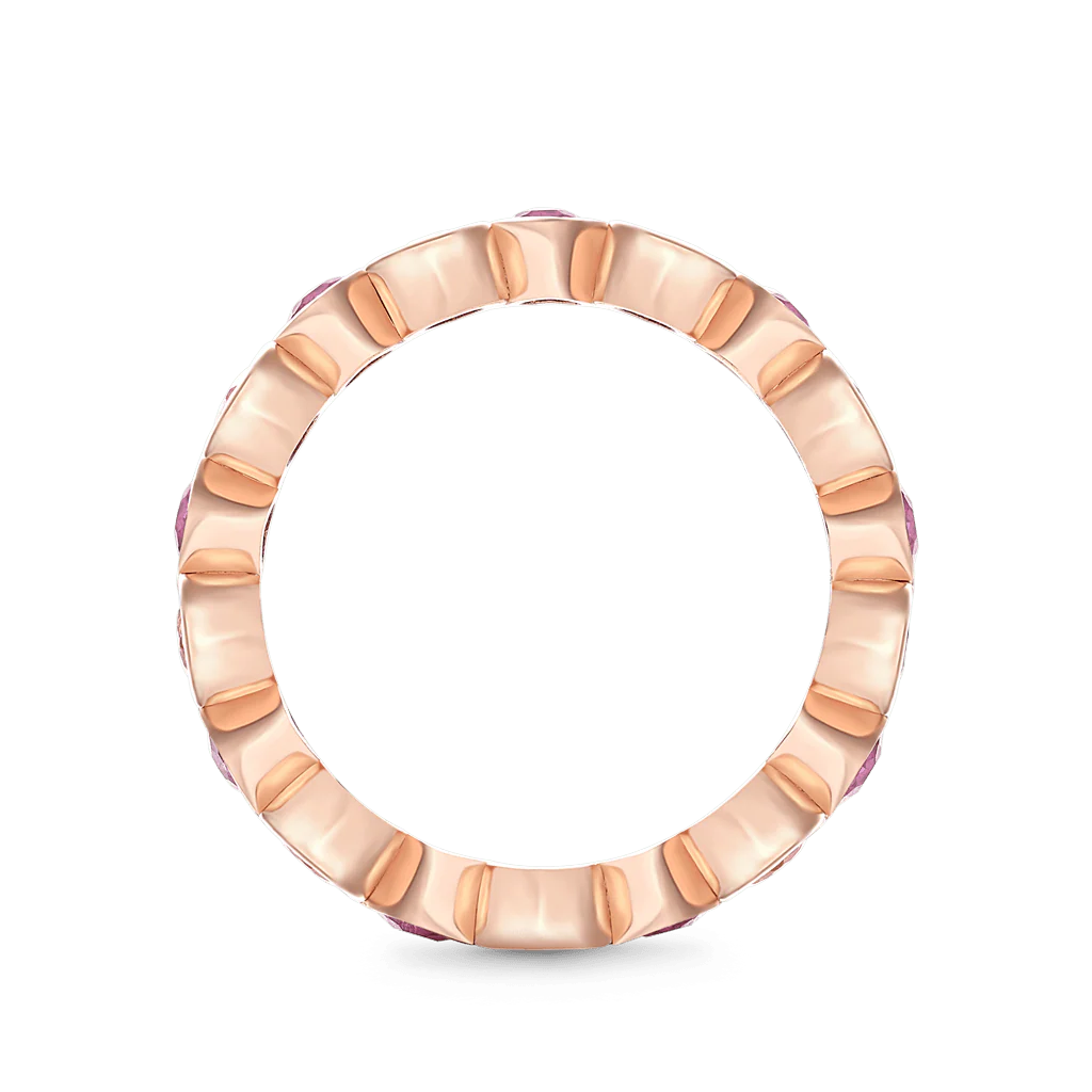 Gnoce Morganite Heart Bezel Ring Platinum-plated Silver Blend - Image 3