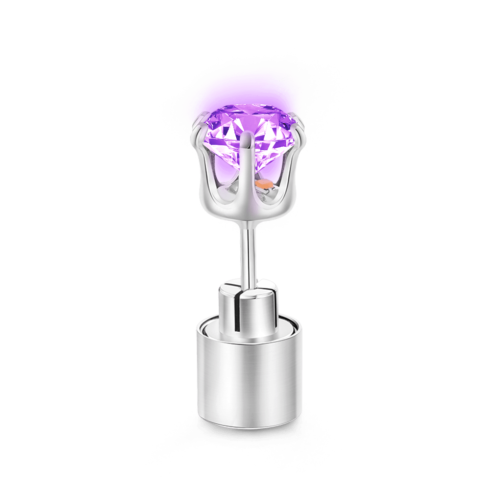 Gnoce Pink Party Light-up LED Stud Earring - Image 2