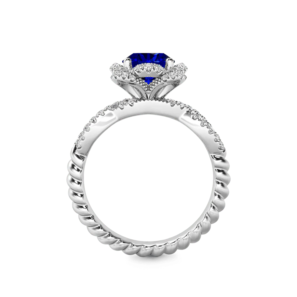 Gnoce Round Cut Vintage Birthstone Ring - Image 2