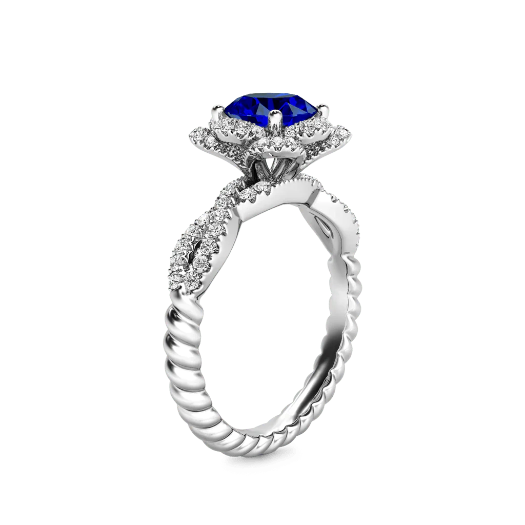 Gnoce Round Cut Vintage Birthstone Ring - Image 4