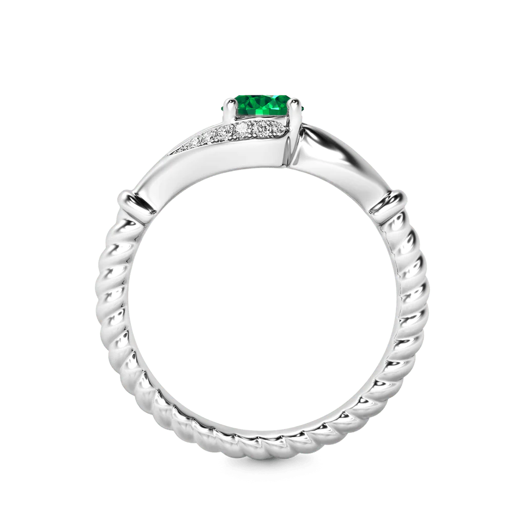Gnoce Round Split Shank Engagement Ring - Image 2