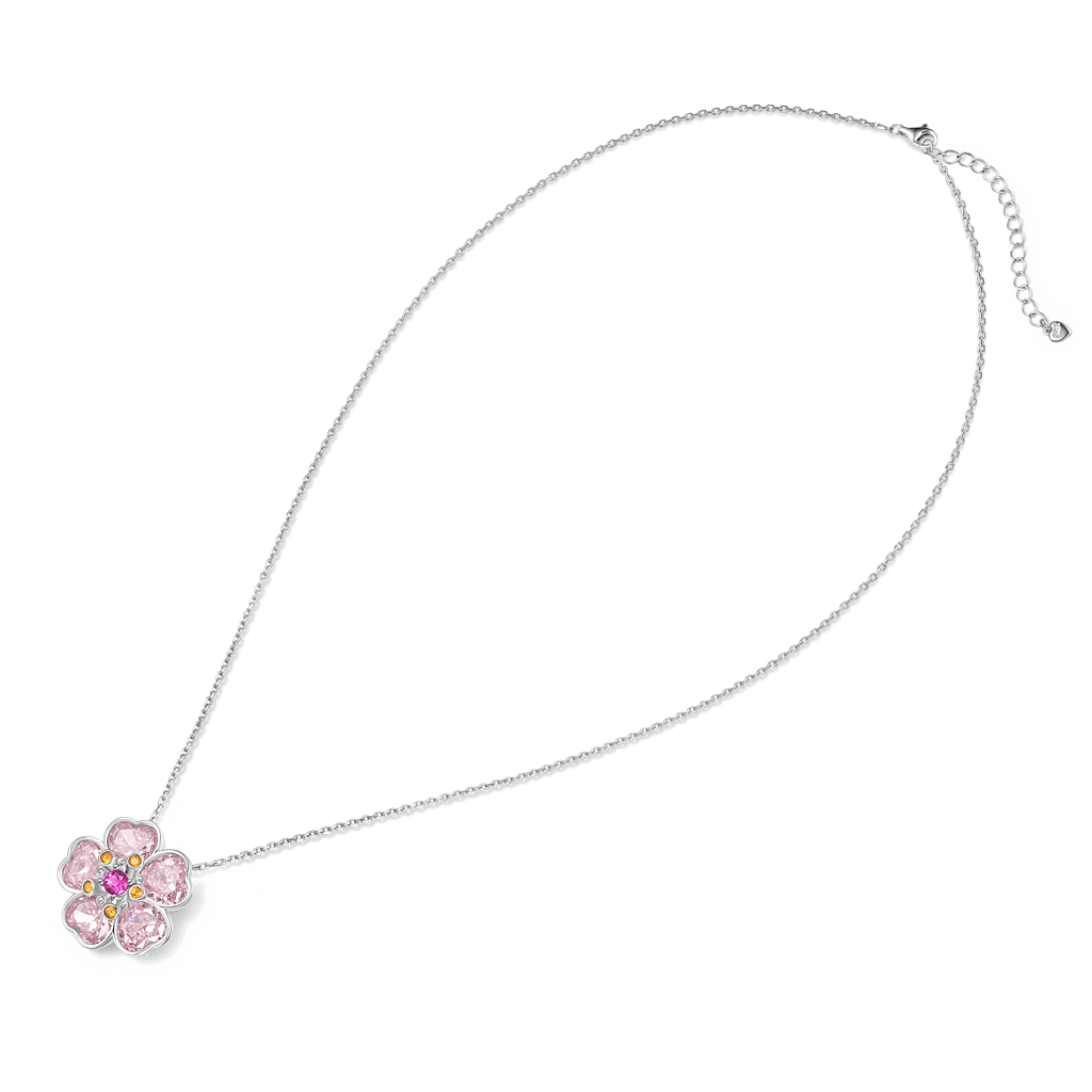 Gnoce Cherry Blossoms Necklace Platinum-plated Silver Blend - Image 4