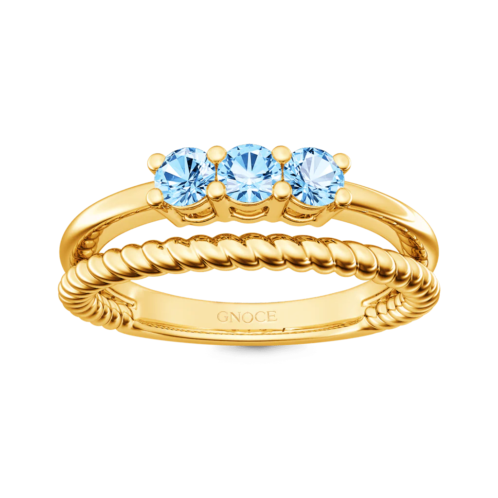 Gnoce Split Shank Engagement Ring - Image 4