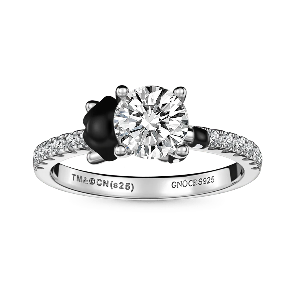 Gnoce The Powerpuff Girls Buttercup Embraces Moissanite Round Cut Ring - Image 2