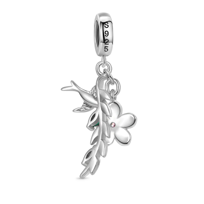Gnoce Wicker Peach Blossom Pendant Dangle Charm - Image 2