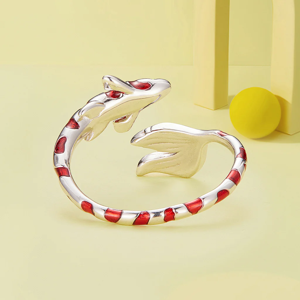 Gnoce Adjustable Good Luck Koi Fish Fortune Ring - Image 3