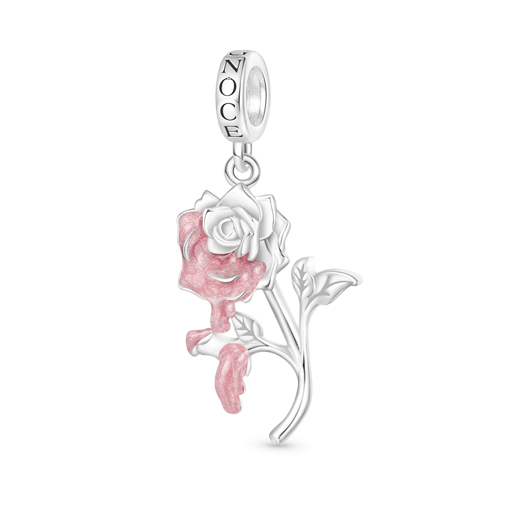Gnoce Gradient Rose Pendant Dangle Charm