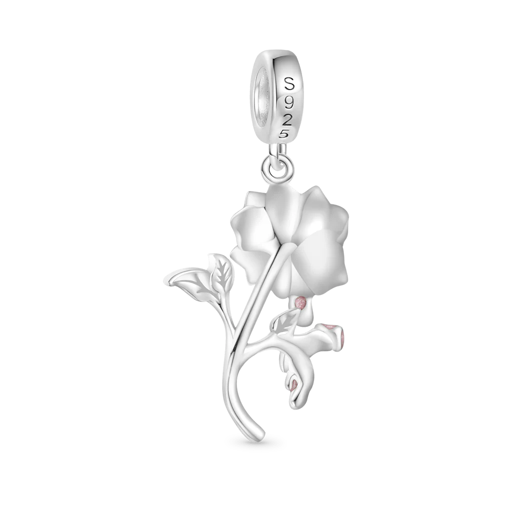 Gnoce Gradient Rose Pendant Dangle Charm - Image 2