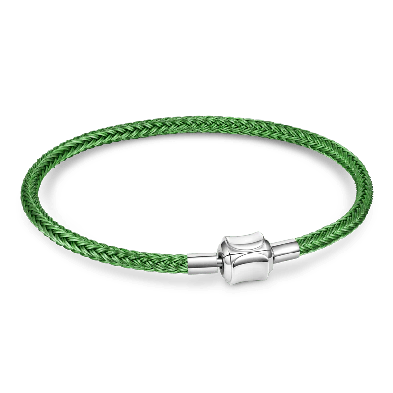Gnoce Green Basic Bracelet with 2 Pieces of Stoppers