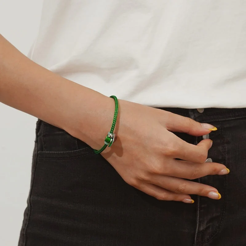 Gnoce Green Basic Bracelet with 2 Pieces of Stoppers - Image 4