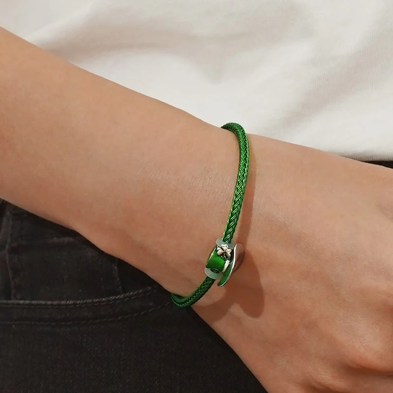 Gnoce Green Basic Bracelet with 2 Pieces of Stoppers - Image 5